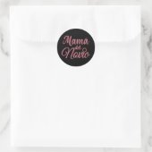 Sticker Rond Maman du marié mère du marié mère (Sac)