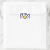 Sticker Rond Maman du softball (Sac)