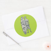 Sticker Rond Maman du surf Halloween (Enveloppe)