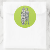 Sticker Rond Maman du surf Halloween (Sac)