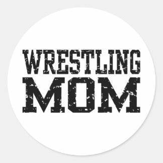Sticker Rond Maman en lutte