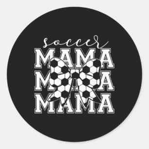 Sticker Rond Maman foot Rétro Groovy Foot Douillette Maman
