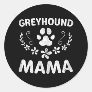 Sticker Rond Maman Funny Dog