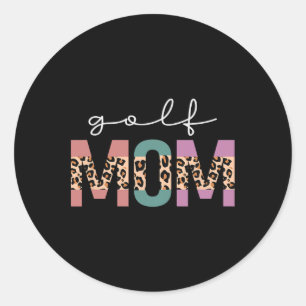 Sticker Rond Maman golfeuse golfeur cadeau amateurs de golf Mam