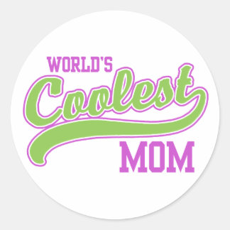 Sticker Rond Maman la plus froide du monde