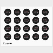 Sticker Rond Maman - Maman Je t'aime plus (Feuille)