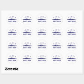 Sticker Rond Maman marine (Feuille)