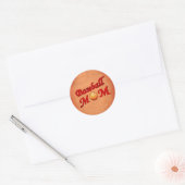 Sticker Rond Maman mignonne de baseball (Enveloppe)