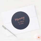 Sticker Rond Maman personnalisée (Enveloppe)