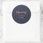 Sticker Rond Maman personnalisée (Sac)