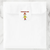 Sticker Rond Maman pompier (Sac)