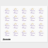 Sticker Rond Maman reine avec Tiara (Feuille)