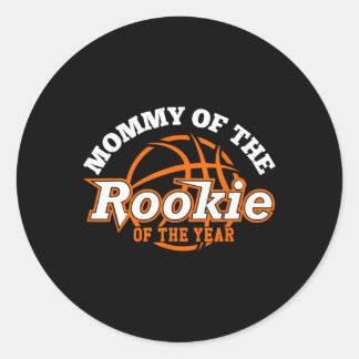 Sticker Rond Maman Rookie De L'Année Bysketbyll