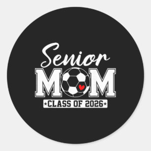 Sticker Rond Maman senior Cl de 2026 Maman de footballeuse Dipl