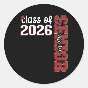 Sticker Rond Maman senior Cl de 2026 Senior Mama 2026 Remise de