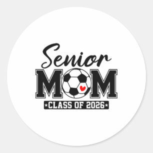 Sticker Rond Maman senior de la promotion 2026 Maman de footbal