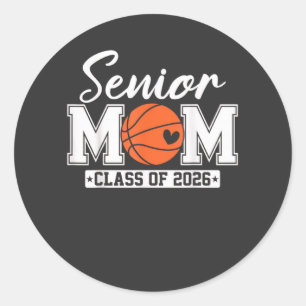 Sticker Rond Maman senior promotion 2026 Maman de basketteuse D