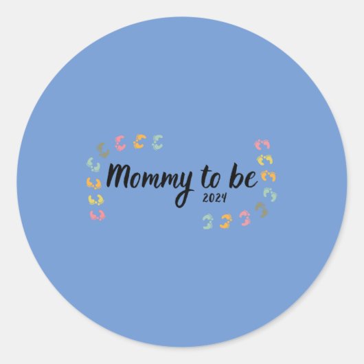 Sticker Rond Maman sera 2024 (Devant)