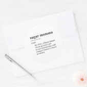 STICKER ROND MAMAN SUCRE (Enveloppe)