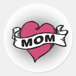 Sticker Rond Maman Tattoo