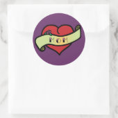 Sticker Rond Maman Tattoo Heart (Sac)