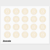 Sticker Rond Maman to Bee Honey Theme (Feuille)