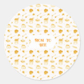 Sticker Rond Maman to Bee Honey Theme (Devant)