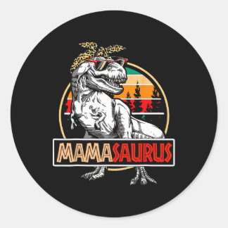 Sticker Rond Mamasaurus T-rex Dinosaur Mama Cadeaux Pour Maman