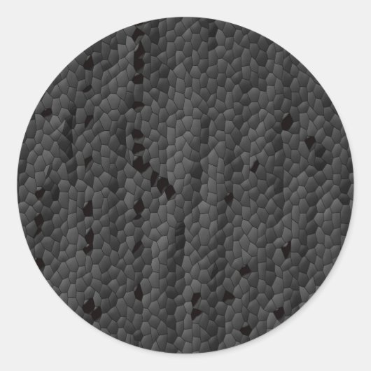 Sticker Rond Mamba noire dans illustré, Art (Devant)