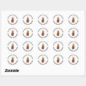 Sticker Rond Mamie à Bord (Feuille)