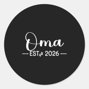 Sticker Rond Mamie est 2026 Nouveau Matching Mère à être 2026