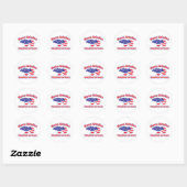 Sticker Rond Mamma-Grizzly (Feuille)