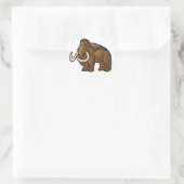 Sticker Rond Mammoth laineux (Sac)
