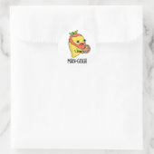 Sticker Rond Man gogh Funny Artiste Mango Pun (Sac)