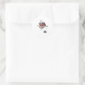 Sticker Rond Manatee Noël Snowman Carrot Nez S (Sac)