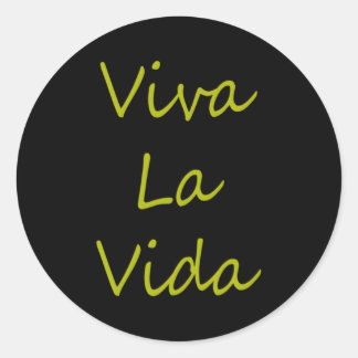 Sticker Rond Manche courte Viva La Vida