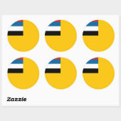 Sticker Rond Manchukuo (Feuille)