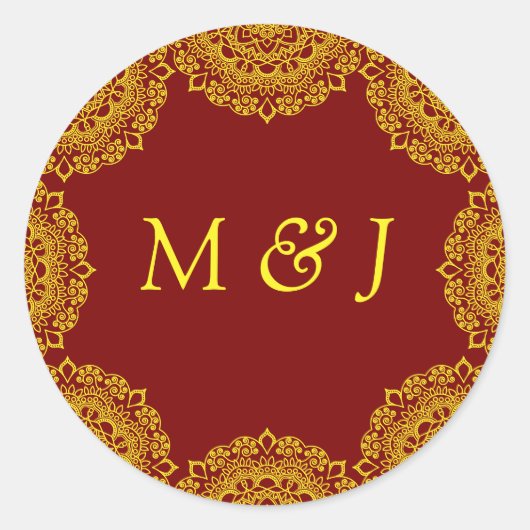 Sticker Rond mandala (Devant)