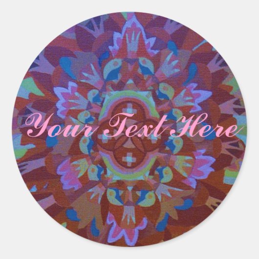 Sticker Rond Mandala (Devant)