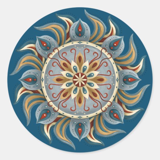 Sticker Rond Mandala (Devant)