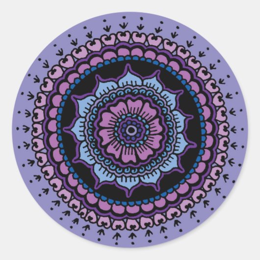 Sticker Rond Mandala (Devant)