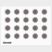 Sticker Rond Mandala (Feuille)