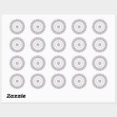 Sticker Rond Mandala (Feuille)