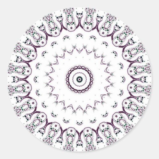 Sticker Rond Mandala (Devant)