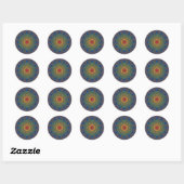 Sticker Rond Mandala 2 (Feuille)
