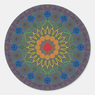 Sticker Rond Mandala 2