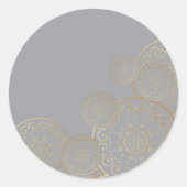 Sticker Rond Mandala 49 de luxe (Devant)