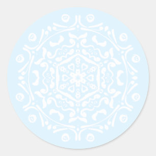 Sticker Rond Mandala arctique