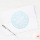 Sticker Rond Mandala arctique (Enveloppe)