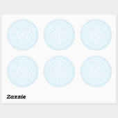 Sticker Rond Mandala arctique (Feuille)